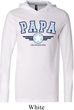 Mens Shirt Papa Lightweight Hoodie Tee T-Shirt