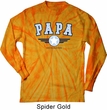Mens Shirt Papa Long Sleeve Tie Dye Tee T-shirt
