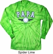 Mens Shirt Papa Long Sleeve Tie Dye Tee T-shirt