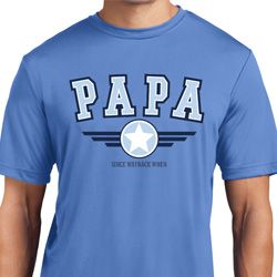 Mens Shirt Papa Moisture Wicking Tee T-Shirt