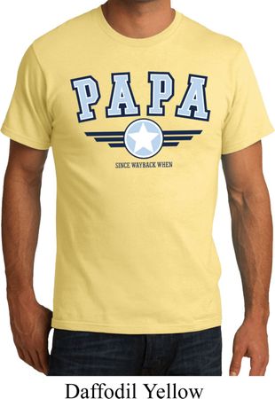 Mens Shirt Papa Organic Tee T-Shirt