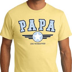 Mens Shirt Papa Organic Tee T-Shirt