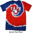 Mens Shirt Papa Patriotic Tie Dye Tee T-shirt