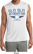 Mens Shirt Papa Sleeveless Moisture Wicking Tee T-Shirt