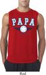 Mens Shirt Papa Sleeveless Tee T-Shirt