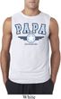 Mens Shirt Papa Sleeveless Tee T-Shirt