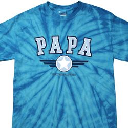 Mens Shirt Papa Spider Tie Dye Tee T-shirt
