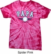 Mens Shirt Papa Spider Tie Dye Tee T-shirt