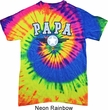 Mens Shirt Papa Tie Dye Tee T-shirt