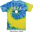 Mens Shirt Papa Tie Dye Tee T-shirt