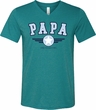Mens Shirt Papa Tri Blend V-neck Tee T-Shirt