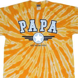 Mens Shirt Papa Twist Tie Dye Tee T-shirt