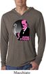 Mens Shirt Pink Freud Lightweight Hoodie Tee T-Shirt