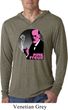 Mens Shirt Pink Freud Lightweight Hoodie Tee T-Shirt