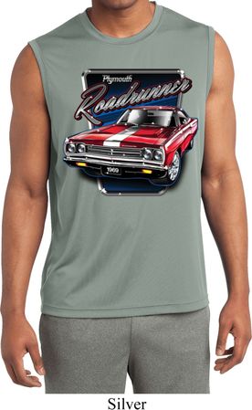 Mens Shirt Plymouth Roadrunner Sleeveless Moisture Wicking Tee T-Shirt