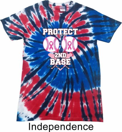 Mens Shirt Protect 2nd Base Patriotic Tie Dye Tee T-shirt