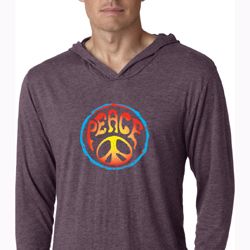 Mens Shirt Psychedelic Peace Lightweight Hoodie Tee T-Shirt Mens Shirt Psychedelic Peace Lightweight Hoodie Tee T-Shirt