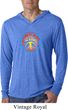 Mens Shirt Psychedelic Peace Lightweight Hoodie Tee T-Shirt