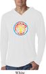 Mens Shirt Psychedelic Peace Lightweight Hoodie Tee T-Shirt