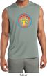 Mens Shirt Psychedelic Peace Sleeveless Moisture Wicking Tee T-Shirt