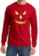 Mens Shirt Pumpkin Head Long Sleeve Tee T-Shirt