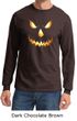 Mens Shirt Pumpkin Head Long Sleeve Tee T-Shirt