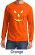 Mens Shirt Pumpkin Head Long Sleeve Tee T-Shirt