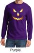 Mens Shirt Pumpkin Head Long Sleeve Tee T-Shirt
