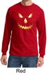Mens Shirt Pumpkin Head Long Sleeve Tee T-Shirt