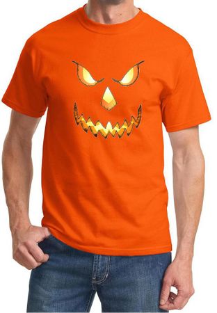 Mens Shirt Pumpkin Head Tee T-Shirt