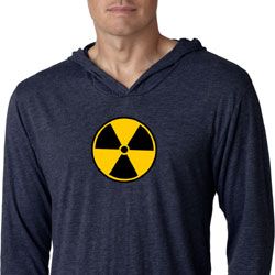 Mens Shirt Radiation Symbol Lightweight Hoodie Tee T-Shirt Mens Shirt Radiation Symbol Lightweight Hoodie Tee T-Shirt