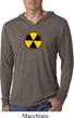 Mens Shirt Radiation Symbol Lightweight Hoodie Tee T-Shirt