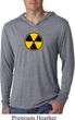 Mens Shirt Radiation Symbol Lightweight Hoodie Tee T-Shirt