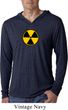 Mens Shirt Radiation Symbol Lightweight Hoodie Tee T-Shirt