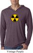 Mens Shirt Radiation Symbol Lightweight Hoodie Tee T-Shirt