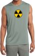 Mens Shirt Radiation Symbol Sleeveless Moisture Wicking Tee T-Shirt