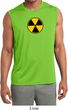 Mens Shirt Radiation Symbol Sleeveless Moisture Wicking Tee T-Shirt