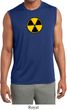 Mens Shirt Radiation Symbol Sleeveless Moisture Wicking Tee T-Shirt