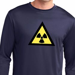 Mens Shirt Radioactive Triangle Dry Wicking Long Sleeve T-Shirt Mens Shirt Radioactive Triangle Dry Wicking Long Sleeve T-Shirt