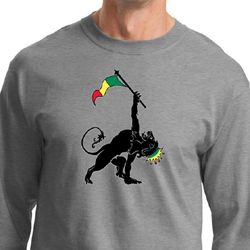 Mens Shirt Rasta Triangle Long Sleeve Tee T-Shirt Mens Shirt Rasta Triangle Long Sleeve Tee T-Shirt