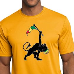 Mens Shirt Rasta Triangle Moisture Wicking Tee T-Shirt Mens Shirt Rasta Triangle Moisture Wicking Tee T-Shirt