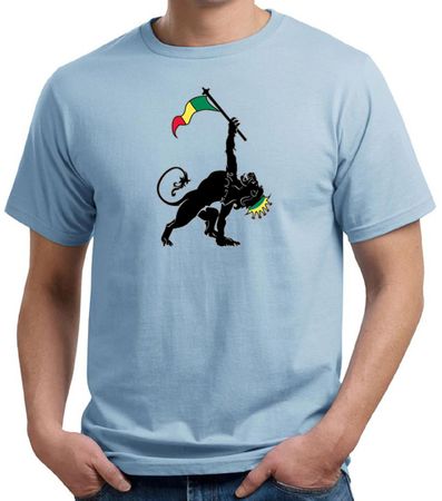 Mens Shirt Rasta Triangle Organic Tee T-Shirt
