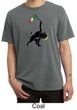 Mens Shirt Rasta Triangle Pigment Dyed Tee T-Shirt
