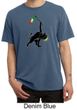 Mens Shirt Rasta Triangle Pigment Dyed Tee T-Shirt