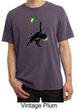 Mens Shirt Rasta Triangle Pigment Dyed Tee T-Shirt