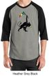 Mens Shirt Rasta Triangle Raglan Tee T-Shirt