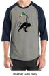 Mens Shirt Rasta Triangle Raglan Tee T-Shirt