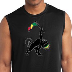 Mens Shirt Rasta Triangle Sleeveless Moisture Wicking Tee T-Shirt Mens Shirt Rasta Triangle Sleeveless Moisture Wicking Tee T-Shirt