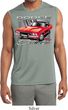 Mens Shirt Red Challenger Sleeveless Moisture Wicking Tee T-Shirt