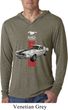 Mens Shirt Red Stripe Mustang 50 Years Lightweight Hoodie Tee T-Shirt